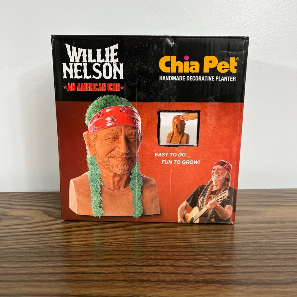 Willie Nelson Chia Pet An American Icon Decorative Planter With Seeds Easy Grow